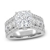 Thumbnail Image 1 of Cushion-Cut Created By Jared Studio Lab-Created Diamond Engagement Ring 3-3/4 ct tw 14K White Gold