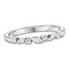 Thumbnail Image 1 of Kirk Kara Diamond Four-Stone Leaf Wedding Band 1/15 ct tw 14K White Gold