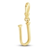 Thumbnail Image 2 of Charm'd by Lulu Frost Diamond Letter U Charm 1/8 ct tw Pavé Round 10K Yellow Gold