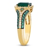 Thumbnail Image 3 of Le Vian Emerald-Cut Natural Emerald Ring 1/4 ct tw Diamonds 14K Honey Gold