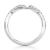 Thumbnail Image 2 of J'Lure Lab-Created Diamond Angled Contour Wedding Band 1/4 ct tw 18K White Gold