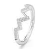 Thumbnail Image 4 of J'Lure Lab-Created Diamond Angled Contour Wedding Band 1/4 ct tw 18K White Gold