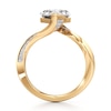 Thumbnail Image 2 of J'Lure Lozenge Step-Cut Lab-Created Diamond Bypass Engagement Ring 3-1/4 ct tw 18K Yellow Gold