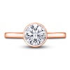 Thumbnail Image 3 of Diamond Solitaire Engagement Ring 1-1/2 ct tw Bezel-Set Round 14K Rose Gold (I2/I)