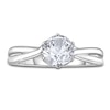 Thumbnail Image 3 of Diamond Solitaire Twist Engagement Ring 2 ct tw Round 14K White Gold (I2/I)