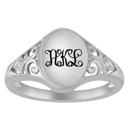 Monogram Signet Ring