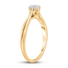 Thumbnail Image 2 of Diamond Solitaire Twist Engagement Ring 1/4 ct tw Round 14K Yellow Gold (I2/I)