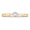 Thumbnail Image 3 of Diamond Solitaire Twist Engagement Ring 1/4 ct tw Round 14K Yellow Gold (I2/I)