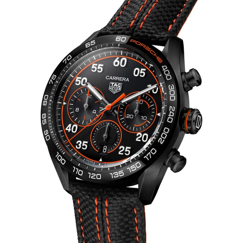 TAG Heuer Carrera Chronograph x Porsche Orange Racing Men's Watch CBN2A1M.FC6526