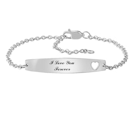 Couple's Bar Bracelet Sterling Silver
