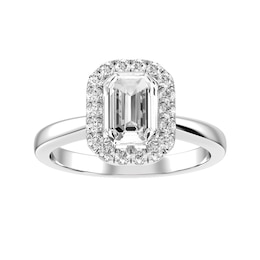 Emerald Cut Diamond Bridal Ring