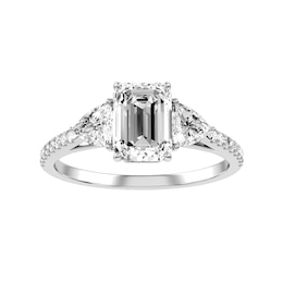 Emerald Cut Diamond Bridal Ring