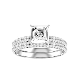 Princess Cut Diamond Bridal Ring and Matching Band