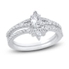 Thumbnail Image 1 of Diamond Bridal Set 3/4 ct tw Pear-shaped/Round/Marquise 14K White Gold