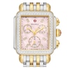 Thumbnail Image 3 of MICHELE Women's Deco Chronograph Two-Tone 18K Gold-Plated Stainless Steel Watch MWW06A000796