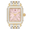 Thumbnail Image 3 of MICHELE Women's Deco Mid Two-Tone 18K Gold-Plated Stainless Steel Watch MWW06V000129