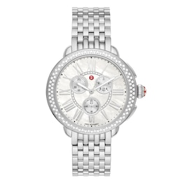 MICHELE Serein Stainless Steel Diamond Watch MWW21A000068