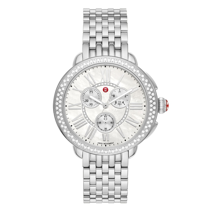 Main Image 1 of MICHELE Serein Stainless Steel Diamond Watch MWW21A000068