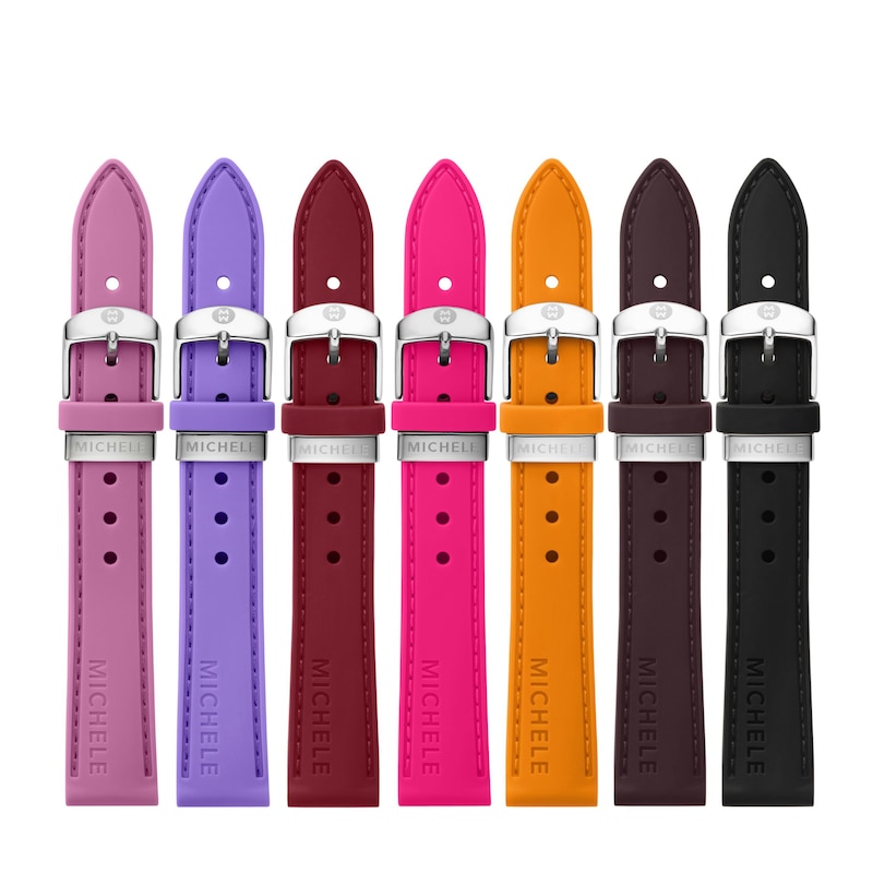 Main Image 3 of MICHELE 16mm Multi-Color Silicone Strap Set MS16S03SET