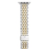 Thumbnail Image 1 of MICHELE 38mm Apple Link Watch Strap Two-Tone Stainless Steel MS20GL285048