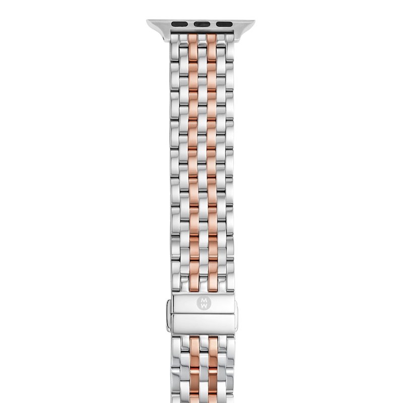 Main Image 1 of MICHELE 38mm Apple Link Watch Strap Two-Tone Stainless Steel MS20GL775045