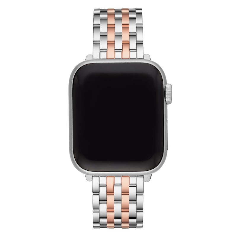 Main Image 2 of MICHELE 38mm Apple Link Watch Strap Two-Tone Stainless Steel MS20GL775045