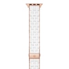 Thumbnail Image 1 of MICHELE 38mm Apple Link Watch Strap White-Silicone Rose-Tone Stainless Steel MS20GP767100