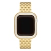 Thumbnail Image 1 of MICHELE 41mm Apple Link Watch Diamond Case 18K Gold Plated Stainless Steel MWAB741001