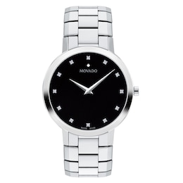 Movado Faceto Diamond Men's Watch 0607865