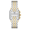 Thumbnail Image 3 of MICHELE Women's Deco Diamond Chronograph Two-Tone 18K Gold-Plated Stainless Steel Watch MWW06A000805