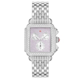 MICHELE Deco Chronograph Diamond Limited Edition Women's Watch MWW06A000803