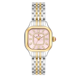 MICHELE Women's Meggie Two-Tone 18K Gold-Plated Stainless Steel Watch MWW33B000014