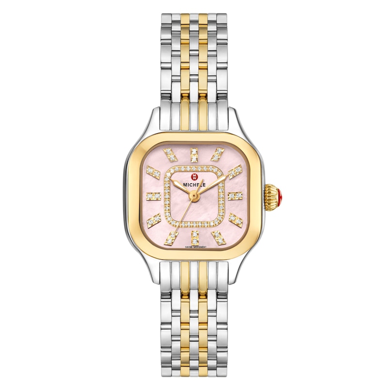 Main Image 1 of MICHELE Women's Meggie Two-Tone 18K Gold-Plated Stainless Steel Watch MWW33B000014