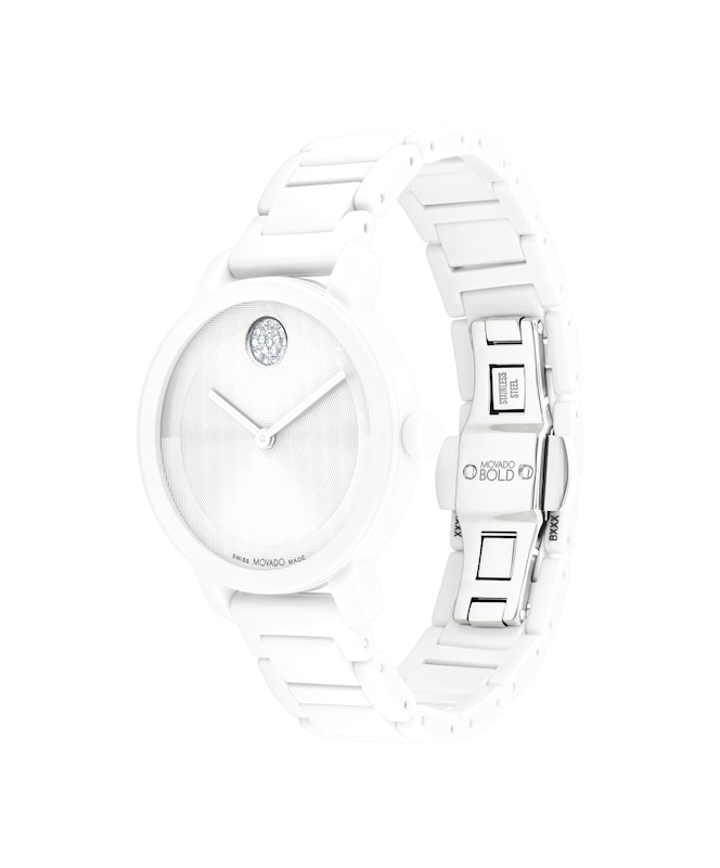 Main Image 2 of Movado BOLD Evolution 2.0 White Ceramic Women's Watch 3601233