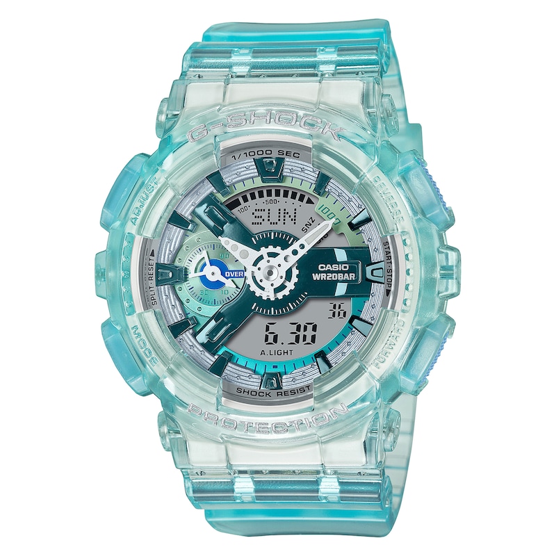 Casio G-SHOCK Ice Blue Analog Digital Women's Watch GMAS110VW-2A