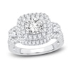 Thumbnail Image 0 of Diamond Double Halo Engagement Ring 2 ct tw Round 14K White Gold