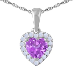 Birthstone Heart Necklace