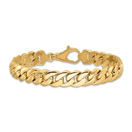 Men's Solid Anchor Link Bracelet 14K Yellow Gold 10.75mm 8.5&quot;