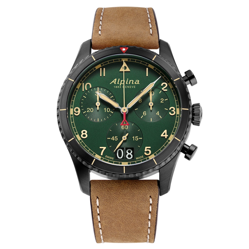 Alpina Startimer Pilot Quartz Chronograph Men's Watch AL-372GR4FBS26