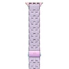 Thumbnail Image 1 of MICHELE Gentle Lavender Silicone & Iridescent Stainless Steel Apple Watch Strap MS20AS0015