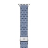 Thumbnail Image 1 of MICHELE Blue Dusk Silicone & Stainless Steel Apple Watch Strap MS20AS0016