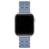 Thumbnail Image 5 of MICHELE Blue Dusk Silicone & Stainless Steel Apple Watch Strap MS20AS0016