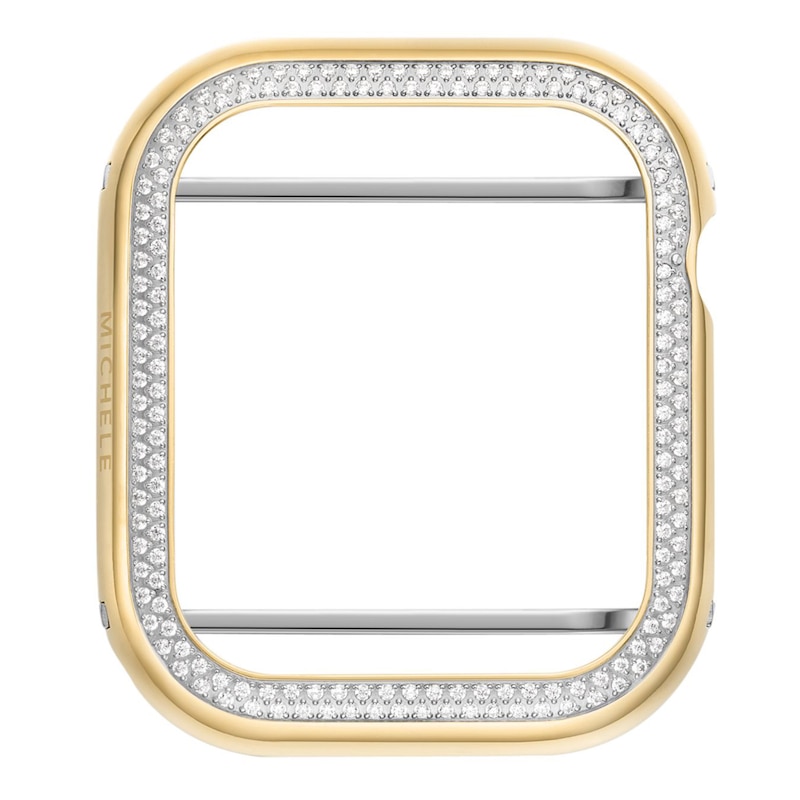 Main Image 1 of MICHELE Diamond Apple Watch Case 18K Gold-Plated Stainless Steel MWAB745001