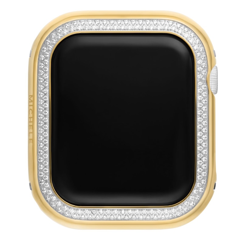 Main Image 2 of MICHELE Diamond Apple Watch Case 18K Gold-Plated Stainless Steel MWAB745001