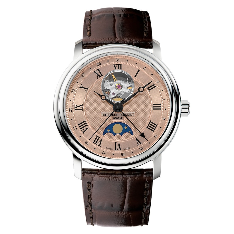 Main Image 1 of Frederique Constant Classics Heart Beat Moonphase Date Men's Watch FC-335MCSALB4P26