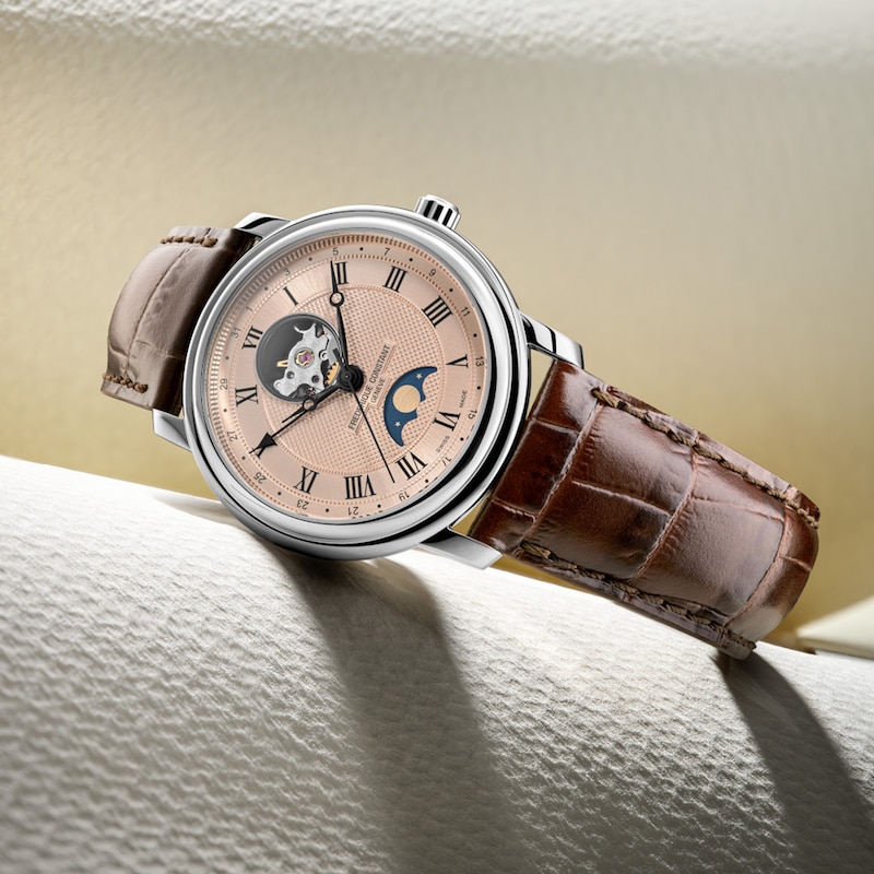 Main Image 4 of Frederique Constant Classics Heart Beat Moonphase Date Men's Watch FC-335MCSALB4P26