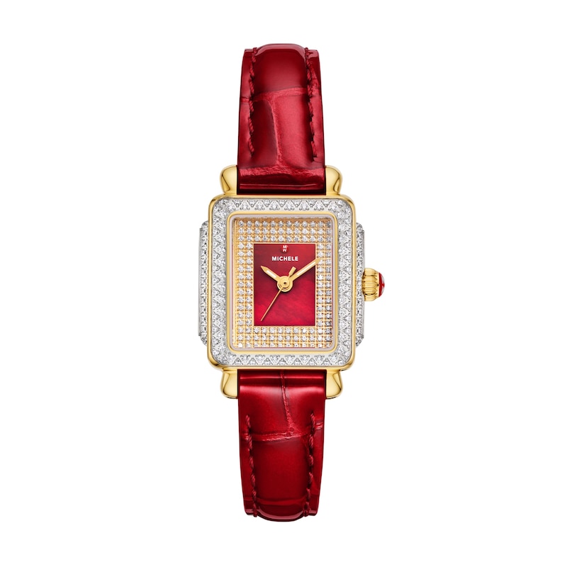 Main Image 1 of MICHELE Special Edition Deco Madison Mini Diamond Pavé Women's Watch MWW06D000170