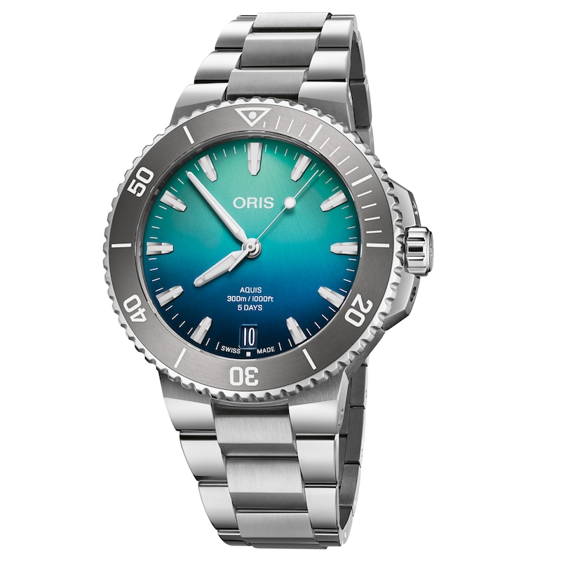 Main Image 1 of Oris Aquis Date Great Barrier Reef Limited Edition Automatic Men's Watch 01 400 7790 4185-SET