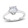 Thumbnail Image 0 of Diamond Solitaire Floral Engagement Ring 1-1/2 ct tw Round 14K White Gold (I2/I)