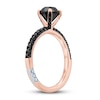 Thumbnail Image 1 of Pnina Tornai Bold Passion Black Diamond Engagement Ring 1-7/8 ct tw Round 14K Rose Gold